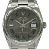 ロレックス ROLEX デイトジャスト36 126200 スレート ステンレススチール 自動巻き メンズ 腕時計