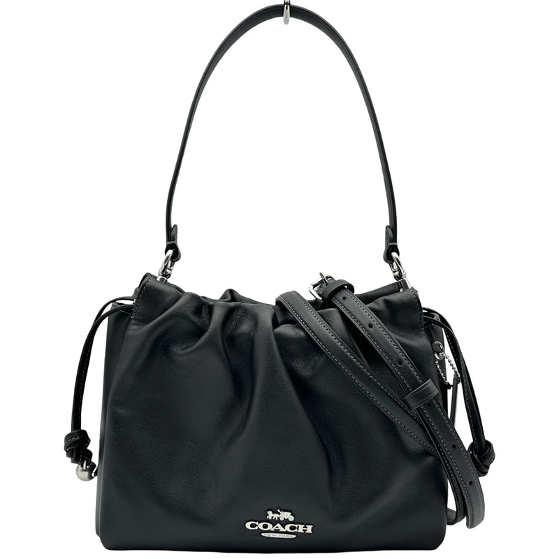 コーチ COACH フェイドローストリング バッグ CT763 ブラック レザー