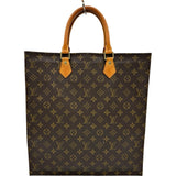 ルイ・ヴィトン LOUIS VUITTON サックプラ M51140 ブラウン モノグラムキャンバス レディース トートバッグ