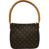 ルイ・ヴィトン LOUIS VUITTON ルーピングMM M51146 ブラウン モノグラムキャンバス レディース ハンドバッグ