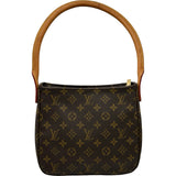 ルイ・ヴィトン LOUIS VUITTON ルーピングMM M51146 ブラウン モノグラムキャンバス レディース ハンドバッグ