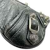 バレンシアガ BALENCIAGA ルカゴール 694027 ブラック シルバー金具 レザー レディース クラッチバッグ
