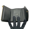 ルイ・ヴィトン LOUIS VUITTON ポルトフォイユ・ヴィクトリーヌ M80968 ブラック モノグラムバイカラーアンプラント レディース 三つ折り財布
