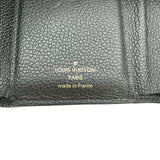 ルイ・ヴィトン LOUIS VUITTON ポルトフォイユ・ヴィクトリーヌ M80968 ブラック モノグラムバイカラーアンプラント レディース 三つ折り財布