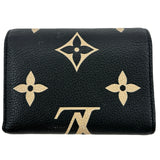 ルイ・ヴィトン LOUIS VUITTON ポルトフォイユ・ヴィクトリーヌ M80968 ブラック モノグラムバイカラーアンプラント レディース 三つ折り財布