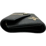 ルイ・ヴィトン LOUIS VUITTON ポルトフォイユ・ヴィクトリーヌ M80968 ブラック モノグラムバイカラーアンプラント レディース 三つ折り財布