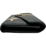 ルイ・ヴィトン LOUIS VUITTON ポルトフォイユ・ヴィクトリーヌ M80968 ブラック モノグラムバイカラーアンプラント レディース 三つ折り財布