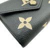 ルイ・ヴィトン LOUIS VUITTON ポルトフォイユ・ヴィクトリーヌ M80968 ブラック モノグラムバイカラーアンプラント レディース 三つ折り財布