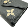 ルイ・ヴィトン LOUIS VUITTON ポルトフォイユ・ヴィクトリーヌ M80968 ブラック モノグラムバイカラーアンプラント レディース 三つ折り財布