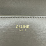 セリーヌ CELINE スモールフラップウォレットトリオンフ 10D783DPV グレー系 ゴールド金具 カーフスキン レディース 三つ折り財布