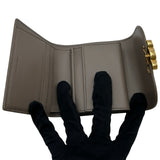 セリーヌ CELINE スモールフラップウォレットトリオンフ 10D783DPV グレー系 ゴールド金具 カーフスキン レディース 三つ折り財布