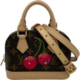 ルイ・ヴィトン LOUIS VUITTON LV×TMナノ・アルマ M13416 ブラウン モノグラム/チェリー レディース ショルダーバッグ