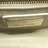クリスチャン・ディオール Christian Dior レディディオールミニ アイボリー系 ゴールド金具 カーフスキン レディース ハンドバッグ