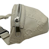 グッチ GUCCI GGエンボスベルトバッグ 658582 アイボリー系 シルバー金具 レザー メンズ ウエストバッグ