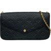 ルイ・ヴィトン LOUIS VUITTON ポシェット・フェリシー M64064 ブラック モノグラム・アンプラント レディース ショルダーバッグ