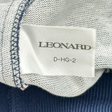 レオナール LEONARD ビジュー柄コットンニットセーター D-HG-2 ネイビー コットン レディース セーター
