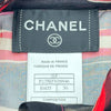 シャネル CHANEL ロゴ総柄シアーシャツ P17565 ピンク シルク レディース 長袖シャツ