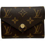 ルイ・ヴィトン LOUIS VUITTON ポルトフォイユ・ヴィクトリーヌ M62472 ブラウン モノグラム・キャンバス レディース 三つ折り財布