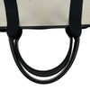 バレンシアガ BALENCIAGA ネイビーカバスS 339933 ブラック/アイボリー キャンバス/レザー ユニセックス ハンドバッグ