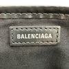 バレンシアガ BALENCIAGA ネイビーカバスS 339933 ブラック/アイボリー キャンバス/レザー ユニセックス ハンドバッグ