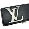ルイ・ヴィトン LOUIS VUITTON サンチュールLVイニシャルベルト M9076 ブラック シルバー金具 レザー レディース ベルト
