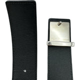 ルイ・ヴィトン LOUIS VUITTON サンチュールLVイニシャルベルト M9076 ブラック シルバー金具 レザー レディース ベルト