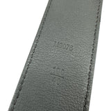 ルイ・ヴィトン LOUIS VUITTON サンチュールLVイニシャルベルト M9076 ブラック シルバー金具 レザー レディース ベルト