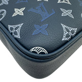 ルイ・ヴィトン LOUIS VUITTON トリオ・メッセンジャー M28618 ブルー モノグラム・シャドウ レディース ショルダーバッグ