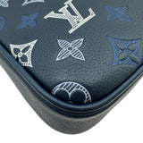 ルイ・ヴィトン LOUIS VUITTON トリオ・メッセンジャー M28618 ブルー モノグラム・シャドウ レディース ショルダーバッグ