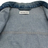 バレンシアガ BALENCIAGA グラフィティオーバーサイズデニムジャケット 530723 ブルー デニム メンズ デニムジャケット