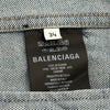 バレンシアガ BALENCIAGA グラフィティオーバーサイズデニムジャケット 530723 ブルー デニム メンズ デニムジャケット