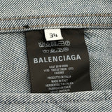 バレンシアガ BALENCIAGA グラフィティオーバーサイズデニムジャケット 530723 ブルー デニム メンズ デニムジャケット