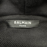 バルマン BALMAIN ラインストーンロゴクロップドパーカー 8792B010 ブラック コットン レディース パーカー