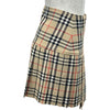 バーバリー BURBERRY チェックプリーツラップミニスカート 8025832 ベージュ ウール レディース ミニスカート