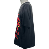 グッチ GUCCI ダメージ加工グラフィック半袖Tシャツ 616036 ブラック コットン メンズ 半袖Ｔシャツ