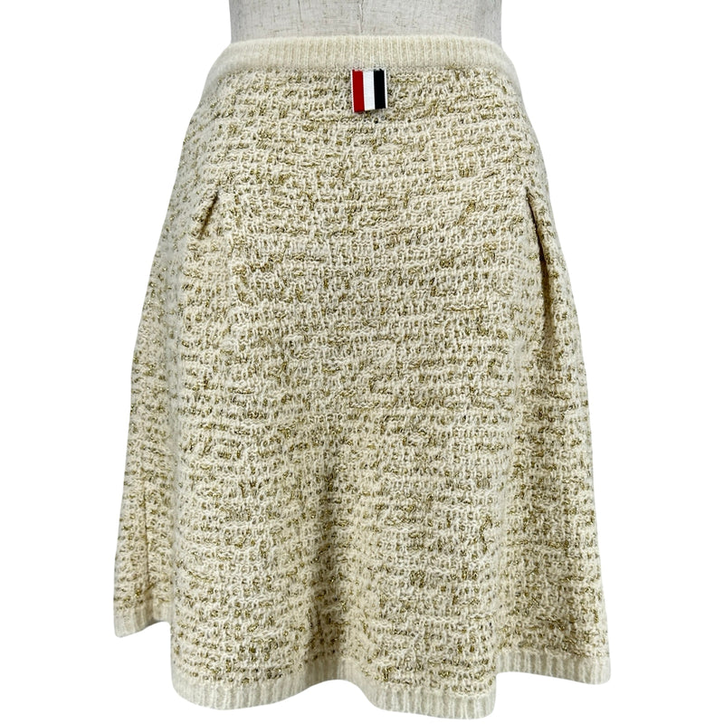 トムブラウン THOM BROWNE ツイードニットポケットスカート