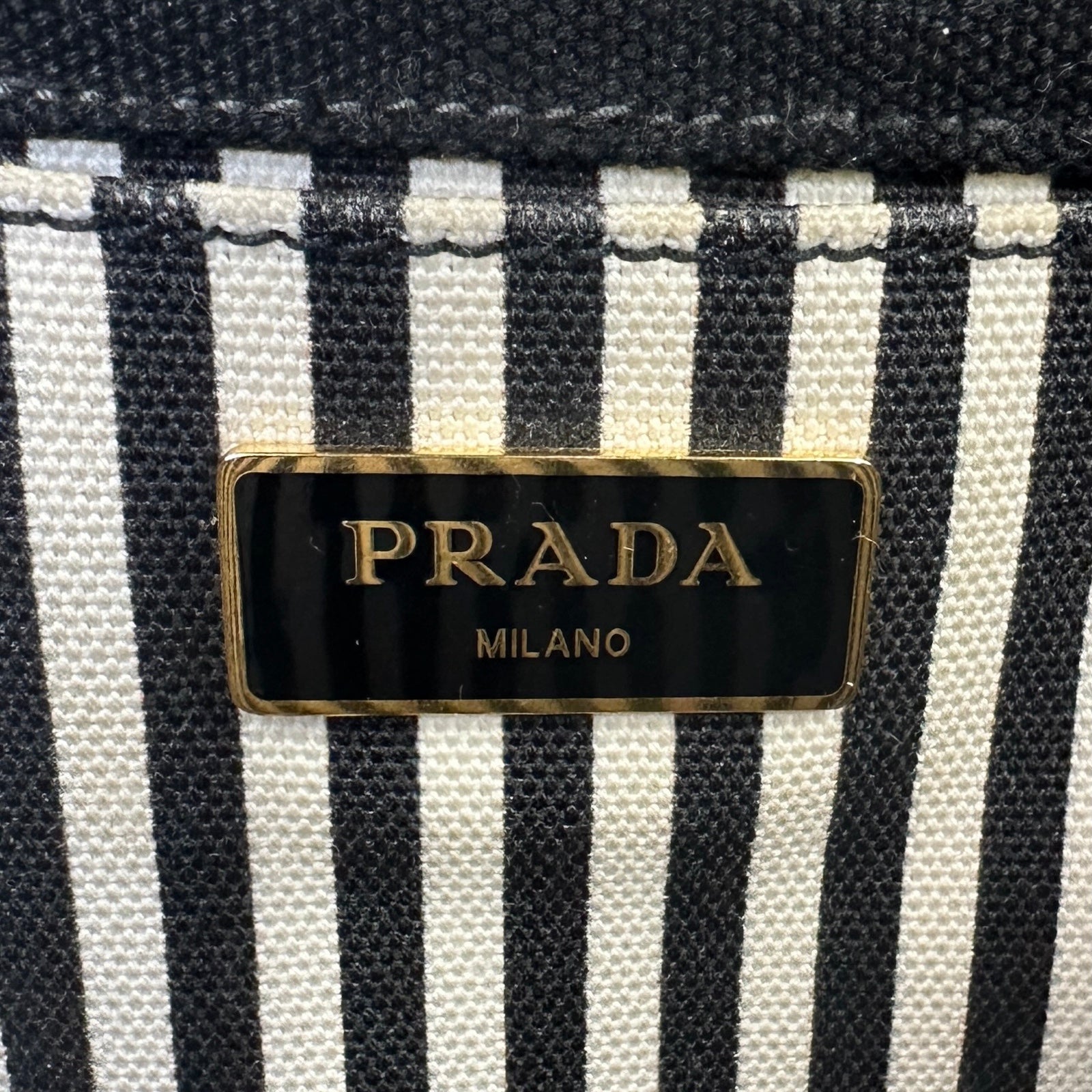 プラダ PRADA カナパミニ 1BG439 ブラック キャンバス レディース