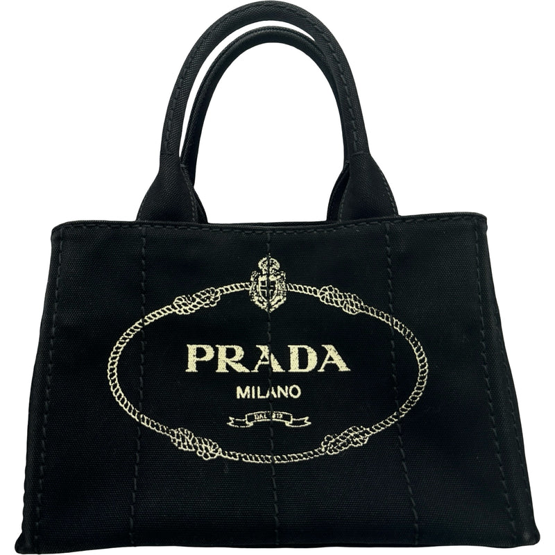 PRADA カナパ ブラック ハンドバッグ プラダ PRADA カナパミニ 1BG439 ブラック キャンバス レディース