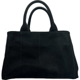 プラダ PRADA カナパミニ 1BG439 ブラック キャンバス レディース ハンドバッグ