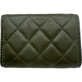 シャネル CHANEL クラシックスモールフラップウォレット AP0230 カーキ ゴールド金具 ラムスキン レディース 三つ折り財布