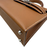 エルメス HERMES ミニケリー2 B刻印 ゴールド シルバー金具 エプソン レディース ショルダーバッグ
