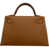 エルメス HERMES ミニケリー2 B刻印 ゴールド シルバー金具 エプソン レディース ショルダーバッグ