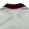 モンクレール MONCLER ロゴパッチ半袖ポロシャツ ホワイト コットン メンズ ポロシャツ