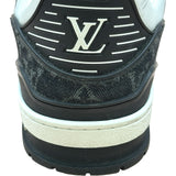 ルイ・ヴィトン LOUIS VUITTON トレイナーライン ローカットスニーカー BM9U5PMI ブラック レザー メンズ スニーカー