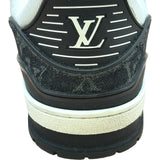 ルイ・ヴィトン LOUIS VUITTON トレイナーライン ローカットスニーカー BM9U5PMI ブラック レザー メンズ スニーカー