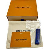 ルイ・ヴィトン LOUIS VUITTON ポルトフォイユ・ヴィクトリーヌ M13212 ブルー モノグラム・デニム レディース 二つ折り財布