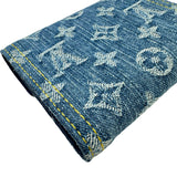 ルイ・ヴィトン LOUIS VUITTON ポルトフォイユ・ヴィクトリーヌ M13212 ブルー モノグラム・デニム レディース 二つ折り財布
