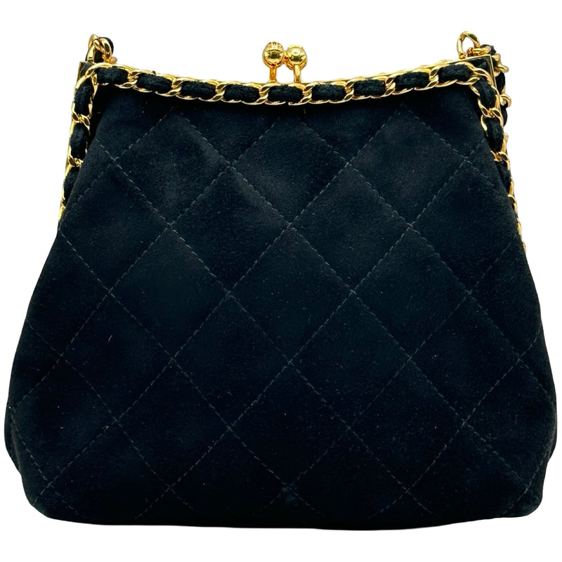 シャネル チェーンショルダーバッグ ハンドバッグ ブルー系 ゴールド金具 シャネル CHANEL マトラッセ ガマ口 チェーンショルダー 3番台