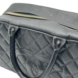 シャネル CHANEL マトラッセ ボストンバッグ A20997 8番台 ブラック ゴールド金具 キャビアスキン レディース ボストンバッグ