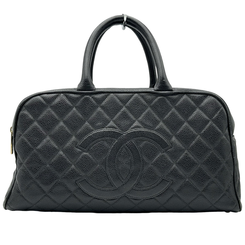 シャネル CHANEL マトラッセ ボストンバッグ A20997 8番台 ブラック